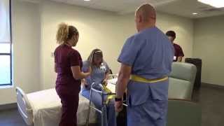 Physical Therapy Transfer Training  How To Transfer From Wheelchair To Bed [upl. by Mcnelly]