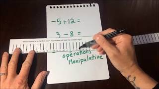 Integer Operations Manipulative [upl. by Francie]