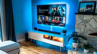 Modern Living Room Setup Tech Transformation [upl. by Notniuq]