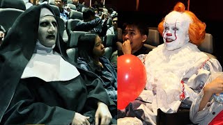 FUNNIEST Scare Pranks COMPILATION  Pennywise VS Valak Whos Scarier [upl. by Sumetra]