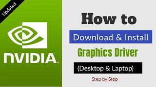 How to Download and Install NVIDIA Graphics Card Driver in PcLaptop UPDATED [upl. by Whelan]