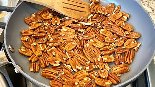 TOASTED PECANS In 5 Minutes [upl. by Nanette]