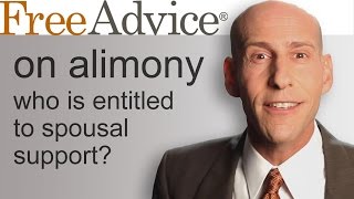 Alimony  Who is Entitled to Spousal Support [upl. by Houston]