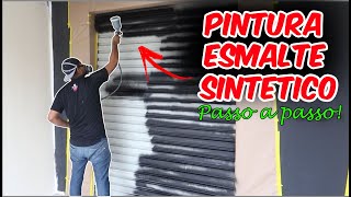 PINTURA COM ESMALTE SINTÉTICO  PREPARAÇÃO DILUIÇÃO E APLICAÇÃO [upl. by Schlessel]