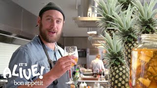 Brad Makes a Fermented Mexican Pineapple Drink Tepache  Its Alive  Bon Appétit [upl. by Seaden]