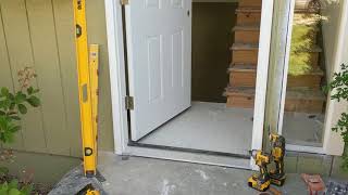 Jeld Wen Front Door Installation  Really crappy products and craftsmanship PART 1 [upl. by Madelin339]