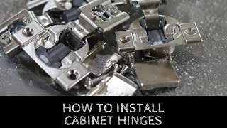 How To Install Cabinet Door Hinges [upl. by Oirelav]