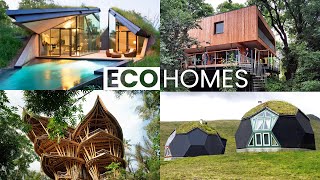 10 EcoFriendly and Sustainable Houses  Green Building Design [upl. by Ahcirt826]