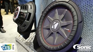 Kicker New CompR amp CompRT Subwoofers  CES 2016 [upl. by Duomham]