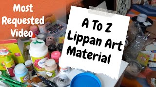 Lippan Art Course Part  4  Lippan Art Material की पुरी जानकारी  Lippan Art Work Tutorial [upl. by Friedrich]