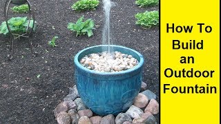 How To Make an Outdoor Fountain [upl. by Sephira613]