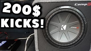 CHEAP SUBWOOFER KICKS HARD  COMP R 12 INCH [upl. by Wolfram]