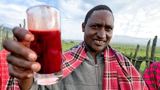 Africas SCARIEST Breakfast Tribal Food with the Maasai in Tanzania [upl. by Corkhill808]