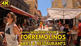 Torremolinos  Bars amp Restaurants  Walking Tour  SpainMalaga June 20224K60FPS [upl. by Peyter]