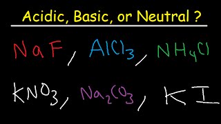 Acidic Basic and Neutral Salts  Compounds [upl. by Norri978]