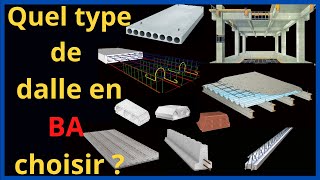 Les types de dalles  BÉTON ARMÉ [upl. by Jeanie]