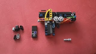 Lego Mini Technic Pistol  Tutorial  Instruction [upl. by Ardyaf]