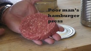 Poor mans hamburger press [upl. by Kreis]