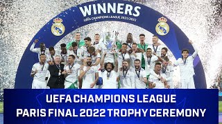 2022 UCL Championship Trophy Ceremony  CBS Sports Golazo [upl. by Einot]