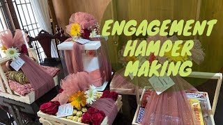 Engagement hamper making vlog engagement arrangements hamper makingnidasworld [upl. by Griseldis]