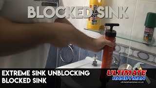 Extreme sink unblocking  Blocked sink [upl. by Anerbas922]