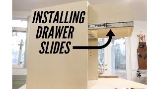 Installing Full Extension Drawer Slides [upl. by Haissi]