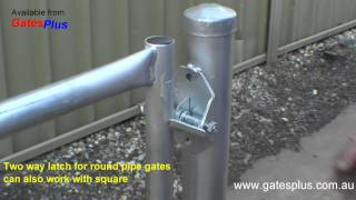 Gate Latch 2 way for round pipe and square [upl. by Khalid323]