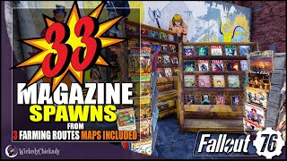 33 Magazine Locations over 3 Farming Runs  Fallout 76 Magazine Farming  Maps Included  LITerally [upl. by Notyep994]