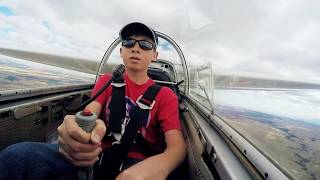 14 Year Old First Glider Solo [upl. by Rhodie445]