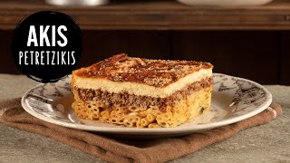 Pastitsio Greek Baked Pasta  Akis Petretzikis [upl. by Berlin]