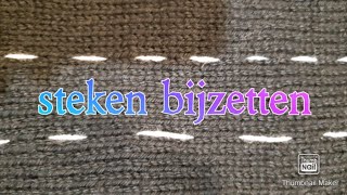 steken bijzetten [upl. by Eisdnil]