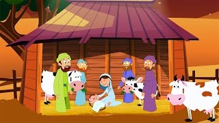 Away in a Manger with Lyrics  Christmas Carols [upl. by Holcman]