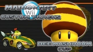 Mario Kart Wii Custom Tracks  Bee Mushroom Cup [upl. by Enialahs]