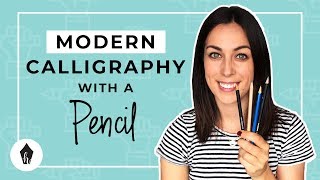 Beginners Guide To Doing Calligraphy with a Pencil [upl. by Regnig]