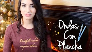 ONDAS CON PLANCHA tutorial  Kimberly Loaiza [upl. by Annauqal870]