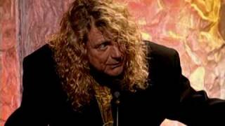 Led Zeppelin accept award Rock and Roll Hall of Fame inductions 1995 [upl. by Nuahsar]