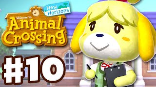 Isabelle Arrives Resident Services  Animal Crossing New Horizons  Gameplay Walkthrough Part 10 [upl. by Egidio474]