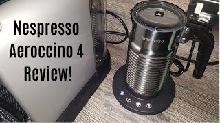 Nespresso Aeroccino 4 Milk Frother Review  Worth upgrading from the Aeroccino 3 [upl. by Anerom836]