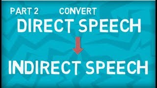 How to convert Direct to Indirect Speech  Six Step Formula  Part 2 [upl. by Donny]