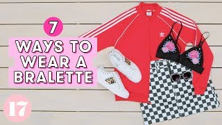 7 Ways To Wear a Bralette as a Shirt  Style Lab [upl. by Enilehcim]