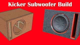 Ported Subwoofer Box Build Kicker Comp R 12 [upl. by Baxy213]