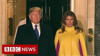 President Trump in London for NATO meeting  BBC News [upl. by Lehte457]