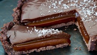 Chocolate Salted Caramel Tart Recipe [upl. by Sral]