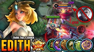 MVP Tank Edith Best Build Tank  Build Top 1 Global Edith  MLBB [upl. by Dehsar]