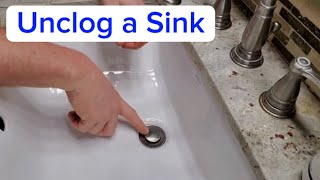 How to Unclog a Sink [upl. by Anum]