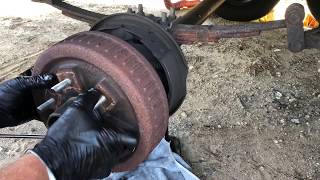 How to Change Campertrailer Brakes [upl. by Vashti653]