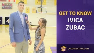 Lakers Nation Interviews Ivica Zubac [upl. by Eseuqcaj]