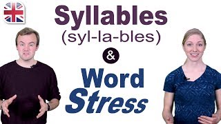 Syllables and Word Stress  English Pronunciation Lesson [upl. by Oneida]