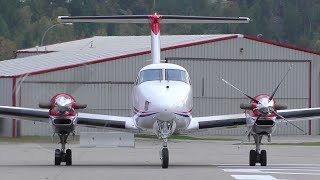 Beechcraft King Air 350 Engine Startup and Takeoff [upl. by Tehr]