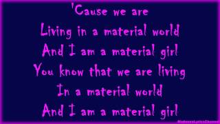 Madonna  Material Girl Lyrics On Screen [upl. by Angrist]